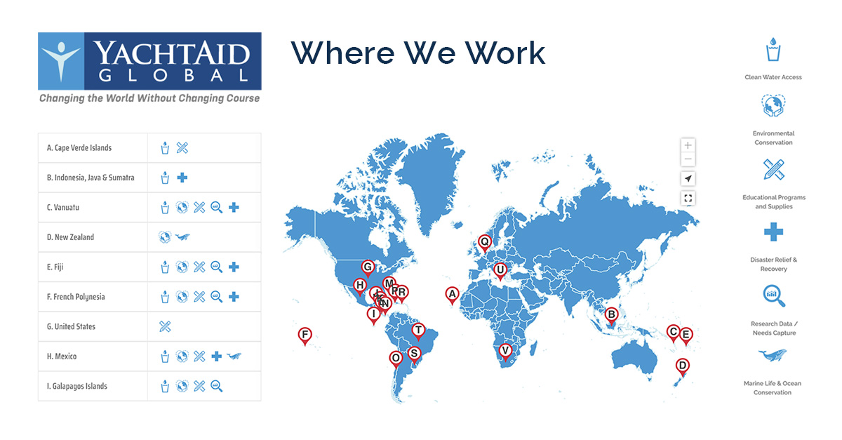 YachtAid Global: Where We Work